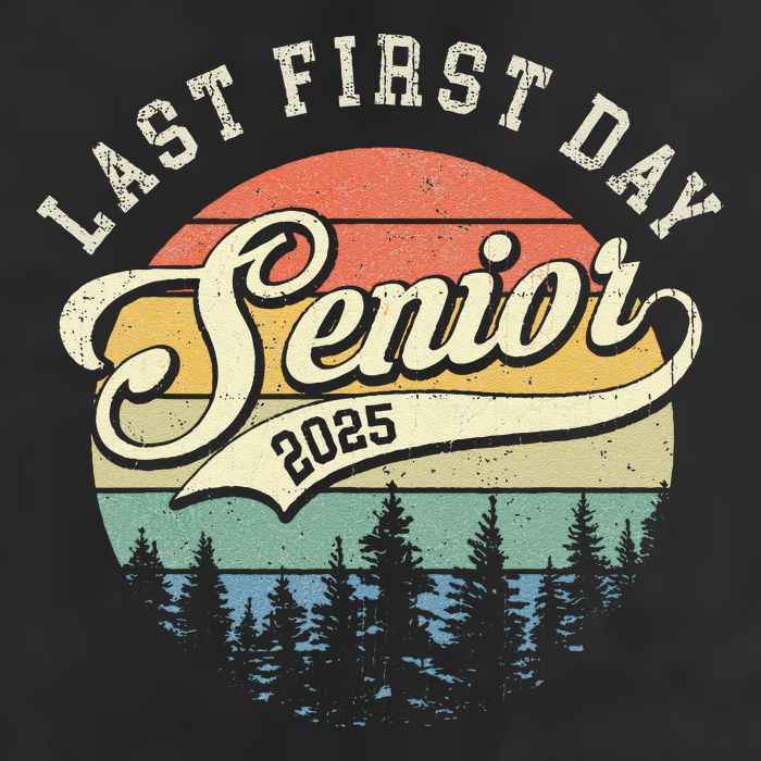 Last First Day Senior 2025 Class Of 2025 Back To School Golf Towel