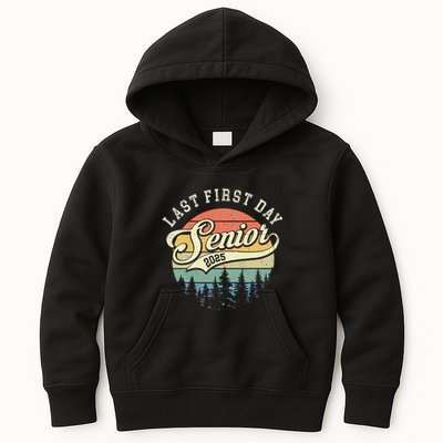Last First Day Senior 2025 Class Of 2025 Back To School Kids Hoodie