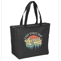 Last First Day Senior 2025 Class Of 2025 Back To School Zip Tote Bag