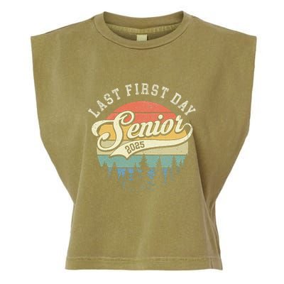 Last First Day Senior 2025 Class Of 2025 Back To School Garment-Dyed Women's Muscle Tee