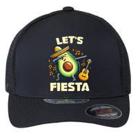 LetS Fiesta Dabbing Avocado Funny Cinco De Mayo Party Flexfit Unipanel Trucker Cap