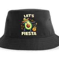 LetS Fiesta Dabbing Avocado Funny Cinco De Mayo Party Sustainable Bucket Hat