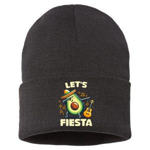 LetS Fiesta Dabbing Avocado Funny Cinco De Mayo Party Sustainable Knit Beanie