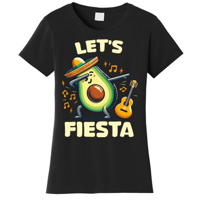 LetS Fiesta Dabbing Avocado Funny Cinco De Mayo Party Women's T-Shirt