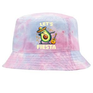 LetS Fiesta Dabbing Avocado Funny Cinco De Mayo Party Tie-Dyed Bucket Hat