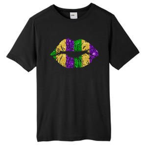 Lips Fleur De Lys Funny Mardi Gras Carnival Party Meaningful Gift Tall Fusion ChromaSoft Performance T-Shirt