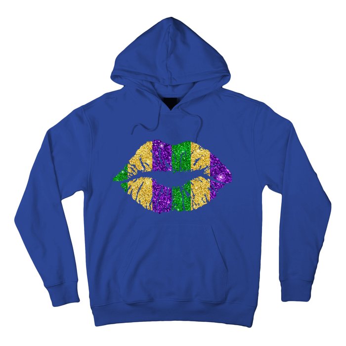 Lips Fleur De Lys Funny Mardi Gras Carnival Party Meaningful Gift Hoodie