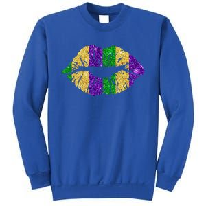 Lips Fleur De Lys Funny Mardi Gras Carnival Party Meaningful Gift Sweatshirt