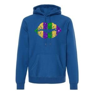 Lips Fleur De Lys Funny Mardi Gras Carnival Party Meaningful Gift Premium Hoodie