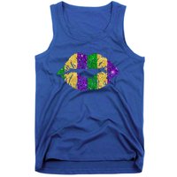 Lips Fleur De Lys Funny Mardi Gras Carnival Party Meaningful Gift Tank Top