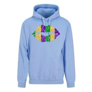 Lips Fleur De Lys Funny Mardi Gras Carnival Party Meaningful Gift Unisex Surf Hoodie