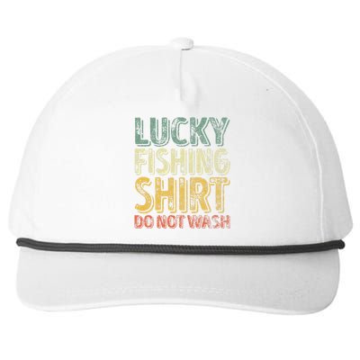 Lucky Fishing Do Not Wash Fisherman Christmas Snapback Five-Panel Rope Hat