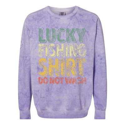 Lucky Fishing Do Not Wash Fisherman Christmas Colorblast Crewneck Sweatshirt