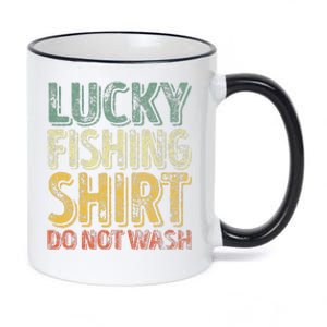 Lucky Fishing Do Not Wash Fisherman Christmas 11oz Black Color Changing Mug