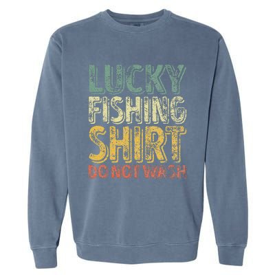 Lucky Fishing Do Not Wash Fisherman Christmas Garment-Dyed Sweatshirt