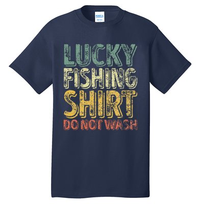 Lucky Fishing Do Not Wash Fisherman Christmas Tall T-Shirt