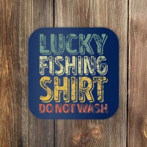 Lucky Fishing Do Not Wash Fisherman Christmas Coaster