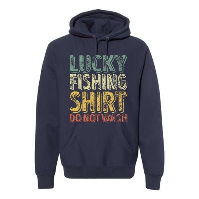 Lucky Fishing Do Not Wash Fisherman Christmas Premium Hoodie