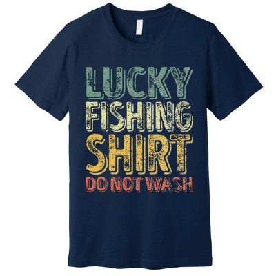 Lucky Fishing Do Not Wash Fisherman Christmas Premium T-Shirt