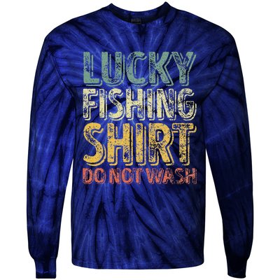 Lucky Fishing Do Not Wash Fisherman Christmas Tie-Dye Long Sleeve Shirt