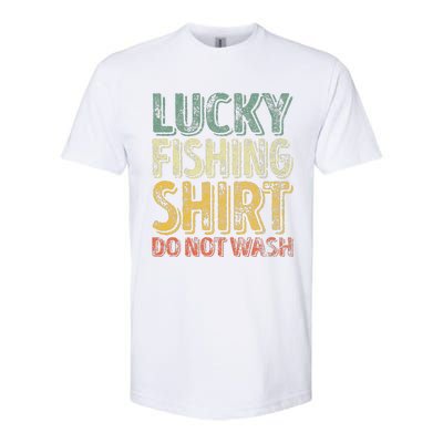 Lucky Fishing Do Not Wash Fisherman Christmas Softstyle CVC T-Shirt