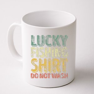 Lucky Fishing Do Not Wash Fisherman Christmas Coffee Mug