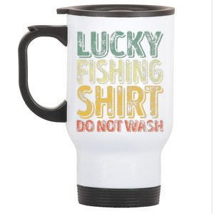 Lucky Fishing Do Not Wash Fisherman Christmas Stainless Steel Travel Mug