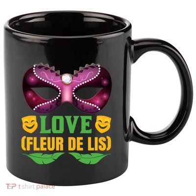 Love Fleur De Lis 11oz C Handle Ceramic Mug