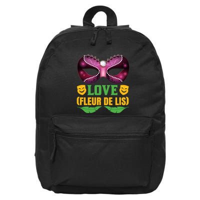 Love Fleur De Lis 16 in Basic Backpack