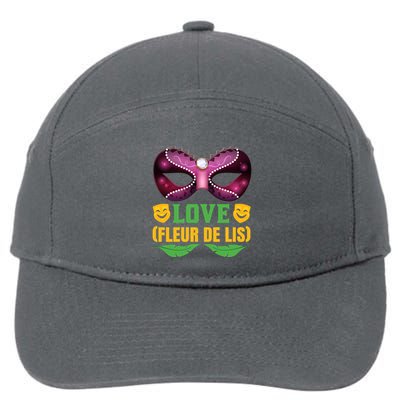 Love Fleur De Lis 7-Panel Snapback Hat