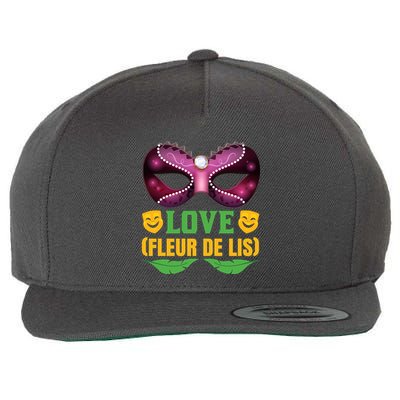 Love Fleur De Lis Wool Snapback Cap