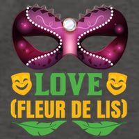 Love Fleur De Lis Vector Backpack