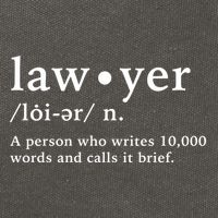 Lawyer Funny Dictionary Definition Gift Cotton Canvas Backpack