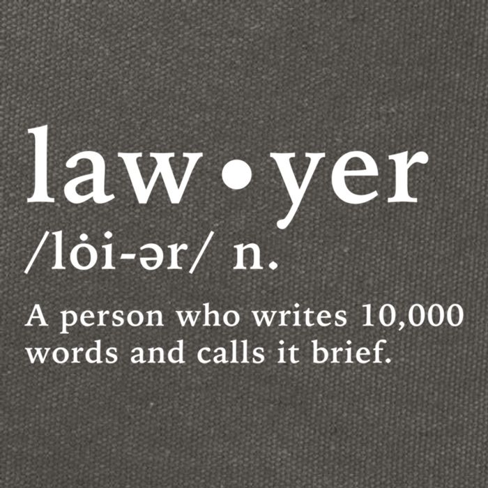 Lawyer Funny Dictionary Definition Gift Cotton Canvas Backpack