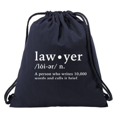 Lawyer Funny Dictionary Definition Gift Drawstring Bag