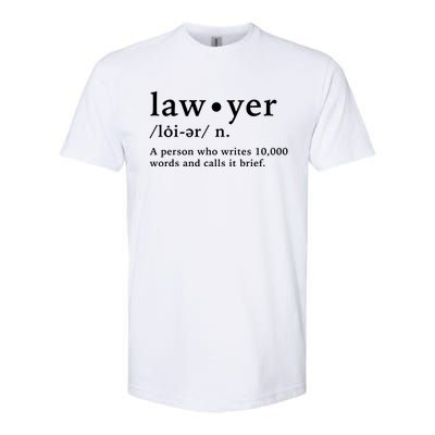 Lawyer Funny Dictionary Definition Gift Softstyle CVC T-Shirt