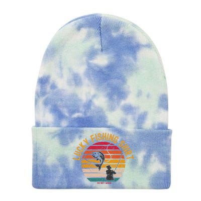 Lucky Fishing Do Not Wash Fishing Tie Dye 12in Knit Beanie