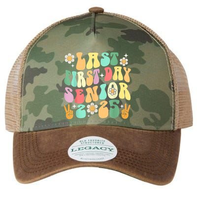 Last First Day Senior 2025 Back To School 2024 Legacy Tie Dye Trucker Hat