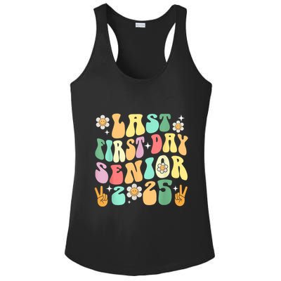 Last First Day Senior 2025 Back To School 2024 Ladies PosiCharge Competitor Racerback Tank