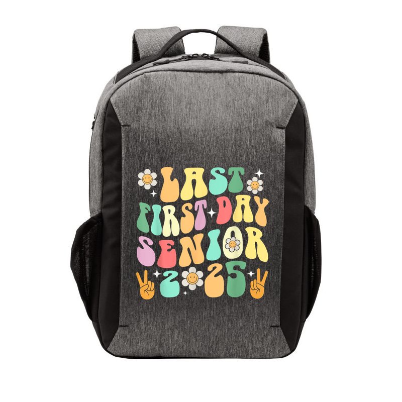 Last First Day Senior 2025 Back To School 2024 Vector Backpack