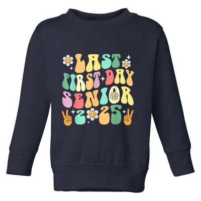 Last First Day Senior 2025 Back To School 2024 Toddler Sweatshirt