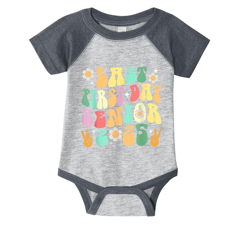 Last First Day Senior 2025 Back To School 2024 Infant Baby Jersey Bodysuit