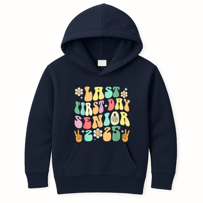 Last First Day Senior 2025 Back To School 2024 Kids Hoodie