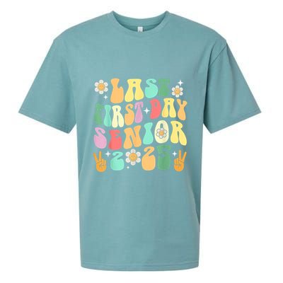 Last First Day Senior 2025 Back To School 2024 Sueded Cloud Jersey T-Shirt