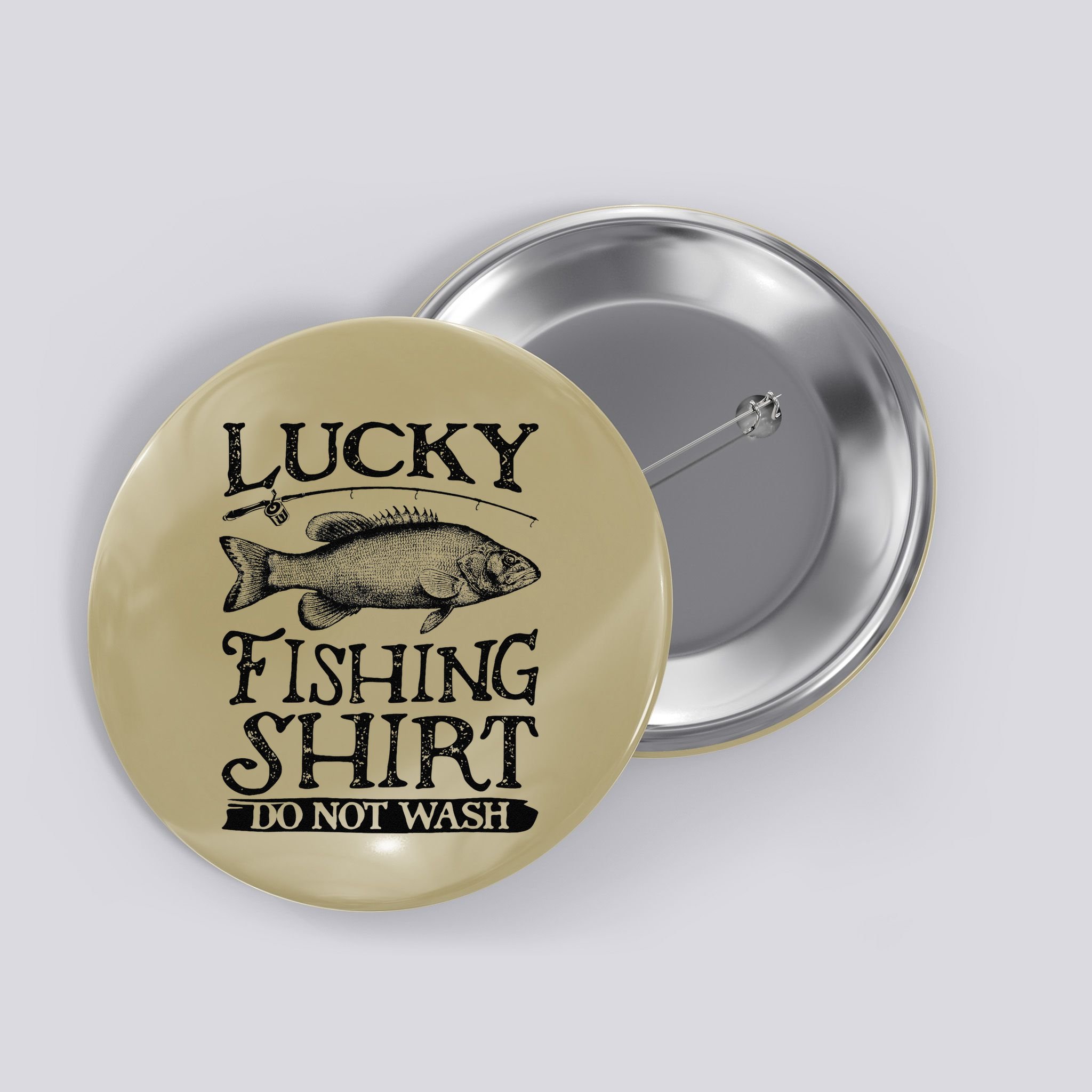 Lucky Fishing Do Not Wash Fishing Button