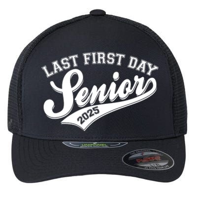 Last First Day Senior 2025 Graduate Graduation Flexfit Unipanel Trucker Cap