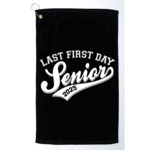 Last First Day Senior 2025 Graduate Graduation Platinum Collection Golf Towel