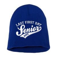 Last First Day Senior 2025 Graduate Graduation Short Acrylic Beanie