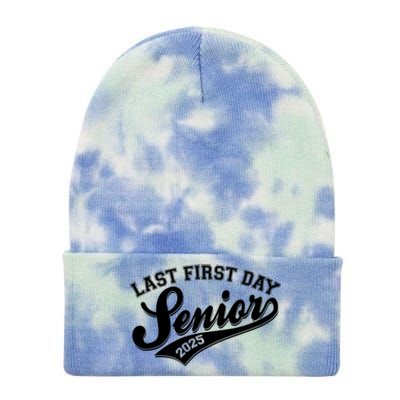 Last First Day Senior 2025 Graduate Graduation Tie Dye 12in Knit Beanie