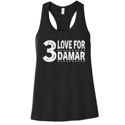 Love For Damar 3 Women's Racerback Tank